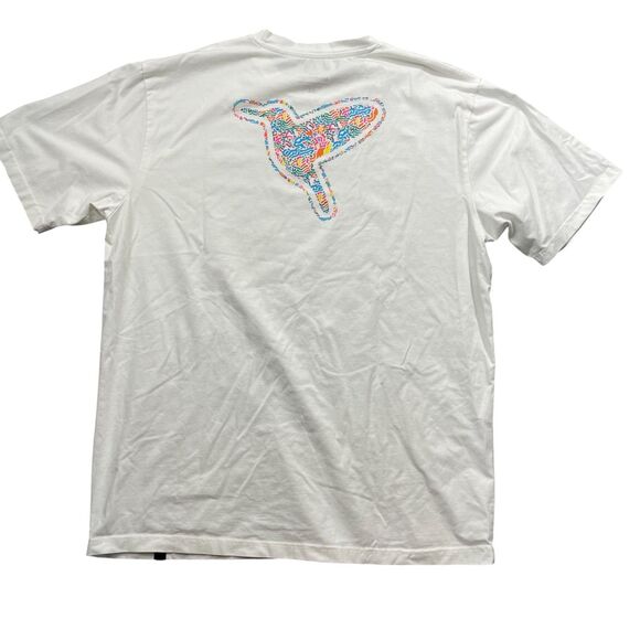 Birdogs XL White Crew Neck T Shirt Short Sleeve Cotton Polyester - Picture 5 of 5